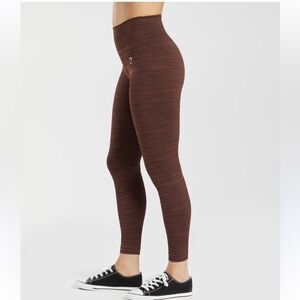 Gymshark Adapt Marl Seamless Leggings Archive Brown/Cherry XS